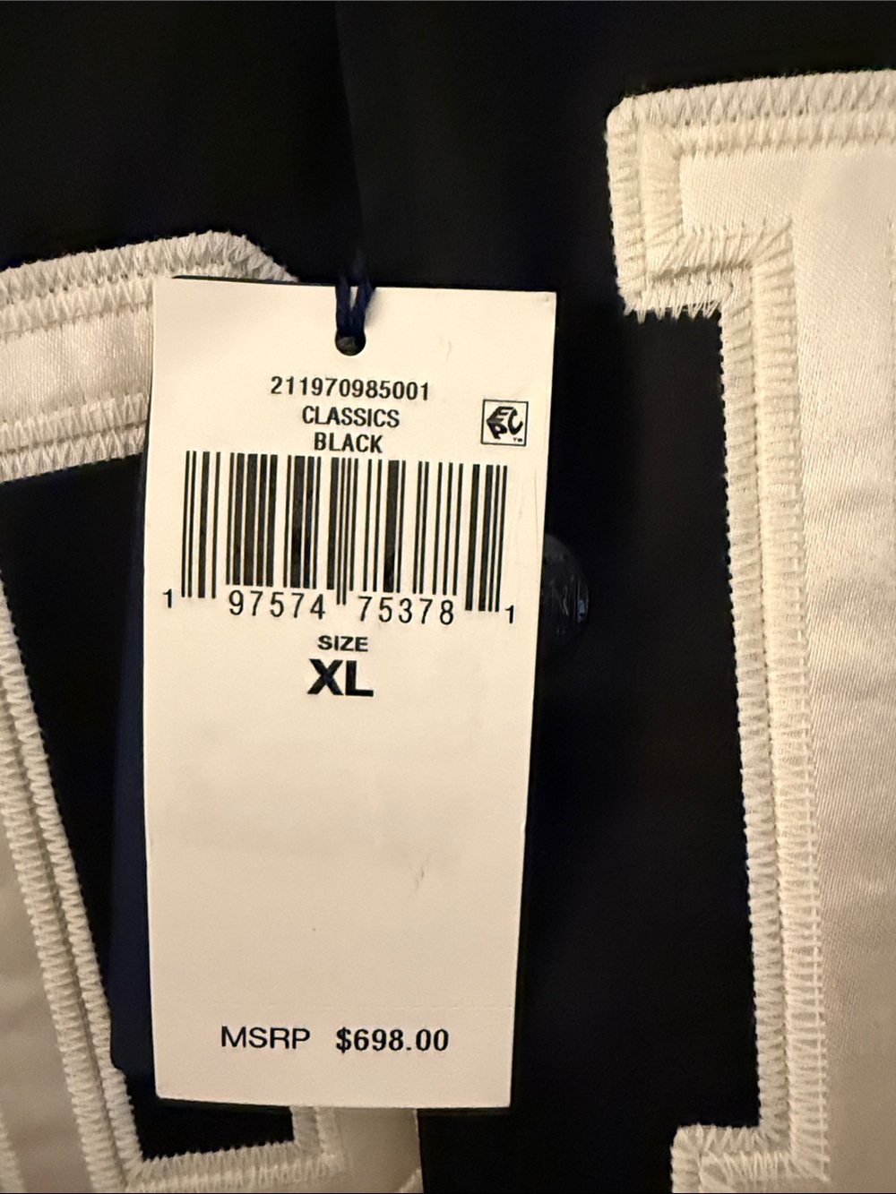 Polo by Ralph Lauren Black and White Varsity Bomber Jacket - Picture 2 of 3